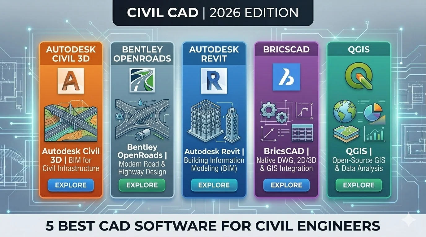 Best CAD Software for Civil Engineers (2026 Guide)