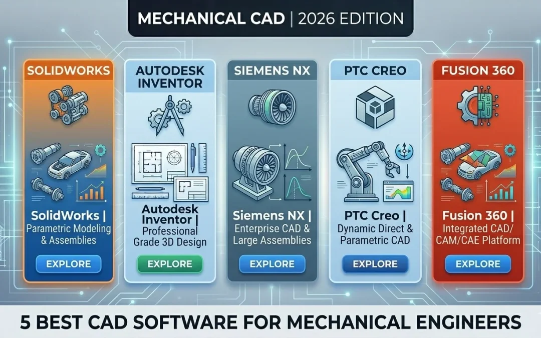 Best CAD Software for Mechanical Engineers (2026 Guide)