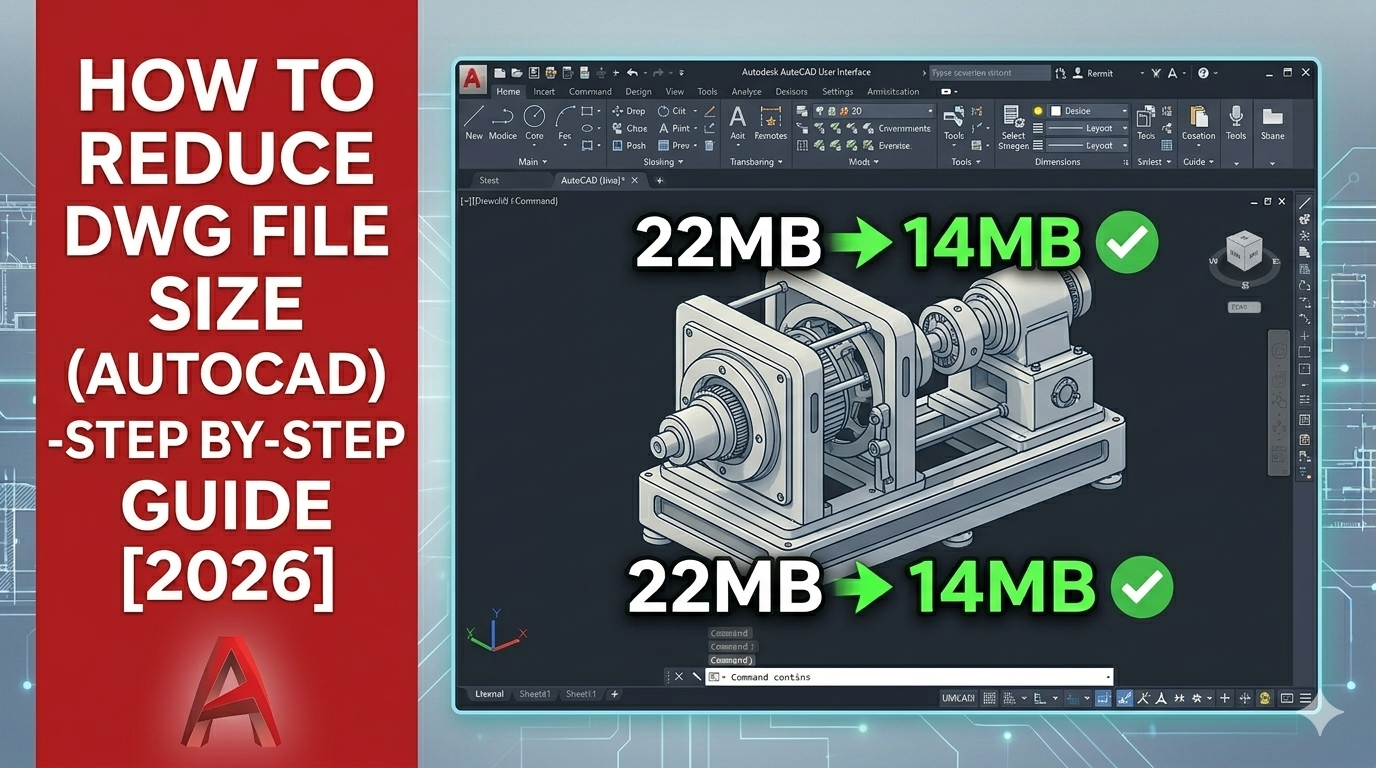How to Reduce DWG File Size (AutoCAD) – Step-by-Step Guide [2026]